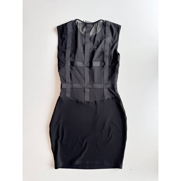 ELIZABETH & JAMES Levinson Black Mesh Bandage Back Mini Bodycon Dress, Size S - Picture 10 of 14